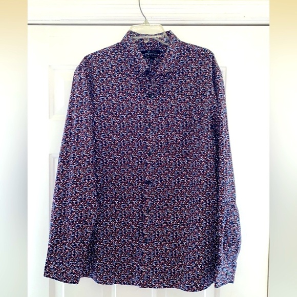 Marc Anthony’s Mens shirt Blue print size XXL - Picture 1 of 7